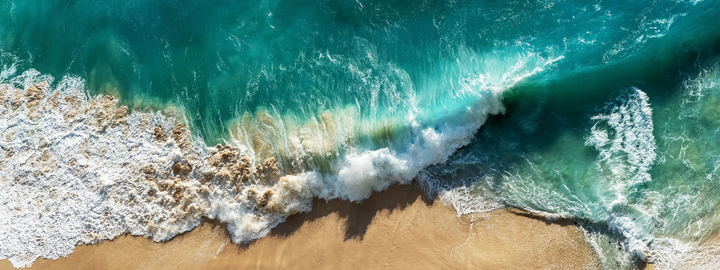 Aerial view of beach
