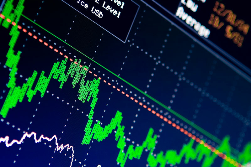 Stock market graph